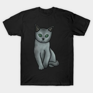 Russian Blue Cat T-Shirt